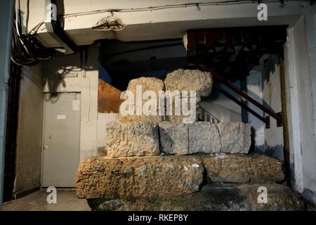 Run Down Underground Building Background