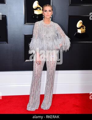 Ashlee Simpson at  61st Annual Grammy Awards, Staples Center, Los Angeles, CA, United States   February 10, 2019. at arrivals for 61st Annual Grammy Awards - Arrivals, Staples Center, Los Angeles, CA February 10, 2019. Photo By: Tsuni/Everett Collection Stock Photo