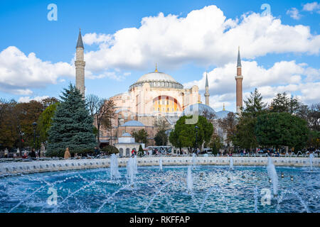 Hagia Sofia landmark in Istanbul, Turkey. Stock Photo