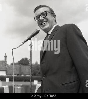 Roy Castle Instrument Roy Castle TV Presenter and Entertainer plays a trumpet to celebrate ...
