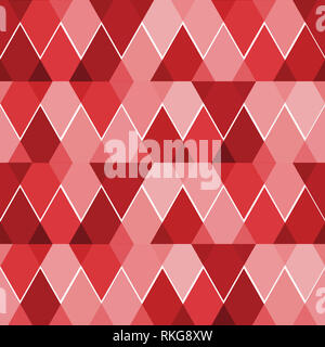 A multicolored digital geometric seamless pattern - When repeated the tile makes a seamless pattern. Stock Photo