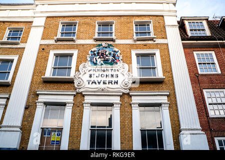 The Nights of St Johns Tavern, Queen’s Terrace, St Johns wood, London ,England Stock Photo