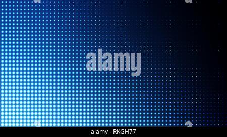 Glowing halftone dots pattern. Abstract neon led lights background for your design Stock Vector