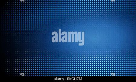 Glowing halftone dots pattern. Abstract neon led lights background for your design Stock Vector