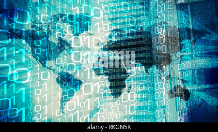 Machine learning artificial intelligence working algorithm Stock Photo