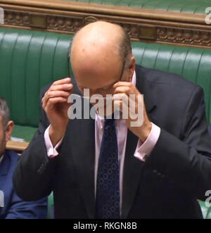 Transport Secretary Chris Grayling answers questions in the House of Commons about Seaborne Freight. Stock Photo