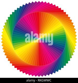 Solar Color Wheel Color wheel and color wheel as the sun with many different colors and ...