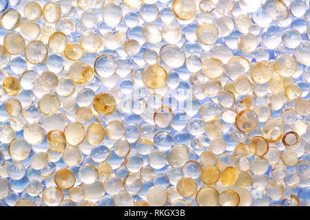 Macro shot of colored granules Silica gel. Useful for background presentation sample Stock Photo