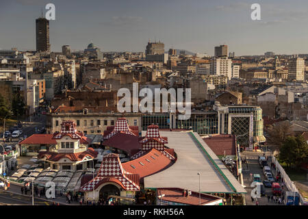 Belgrade, Serbia - View of the urban core of downtown area called ZELENI VENAC Stock Photo