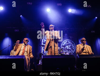 The Blind Boys of Alabama, the American Grammy Award winning gospel group, performs a live concert at the Danish folk, blues and country music festival Tønder Festival 2016. Denmark, 28/08 2016. EXCLUDING DENMARK. Stock Photo