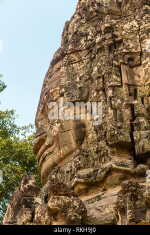 Ruins, temples and statues  at sunrise depict  Khmer Culture at Ta Prohm, Angkor Wat ,  UNESCO  World Heritage Site, iSiem Reap,Cambodia, Asia Stock Photo