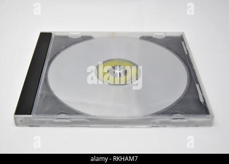 A single compact disc in a closed case Stock Photo