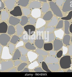 Terrazzo colorful seamless pattern Abstract repeat background Art design for textile print, tile, wallpaper, ceramic, branding conept, home decor Stock Vector