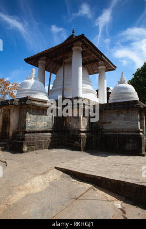 Gadaladenyia Vihara is an ancient Buddhist temple situated in Pilimathalawa, Kandy, Sri Lanka. Gadaladeniya is situated on top of a rocky outcrop. Stock Photo