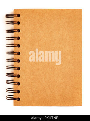 old note book on white background Stock Photo