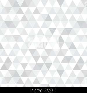 Gray and white abstract triangle vector pattern Stock Vector