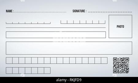 Set of various style graphic geometric elements for application form. Applicable for placards, brochures, posters, covers and banners. Vector illustra Stock Vector