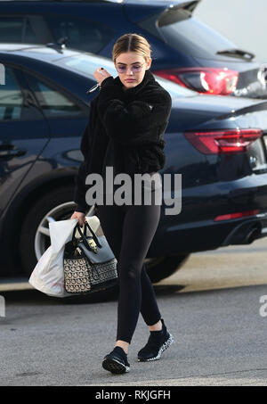 Lucy Hale shops at CVS and sticks out her tongue for the camera Featuring:  Lucy Hale Where: Los Angeles, California, United States When: 11 Jan 2019  Credit: WENN.com Stock Photo - Alamy
