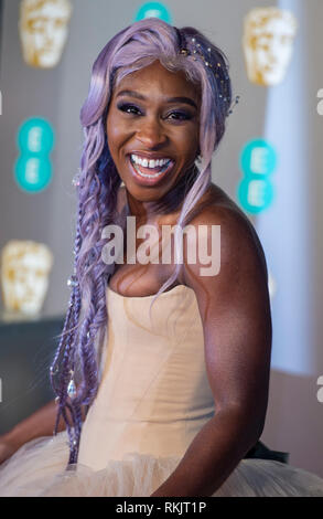 Cynthia Erivo attends the EE British Academy Film Awards at the Royal Albert Hall, London. Stock Photo