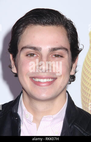 Los Angeles, USA. 11th Feb 2019. Jake T. Austin 02/11/2019 The World Premiere of 'Isn't It Romantic' held at the Theatre at Ace Hotel in Los Angeles, CA Photo by Izumi Hasegawa/HollywoodNewsWire.co Credit: Hollywood News Wire Inc./Alamy Live News Stock Photo