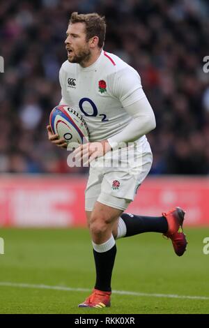 ELLIOT DALY, ENGLAND RU and WASPS, ENGLAND V FRANCE, GUINNESS SIX NATIONS 2019, 2019 Stock Photo