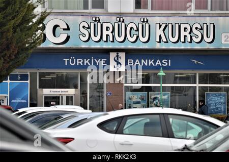 Ankara Turkey 07th Feb 2019 A Branch Of The Turkish Is Bank