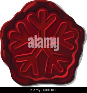 vector wax seal stamp shape Stock Vector