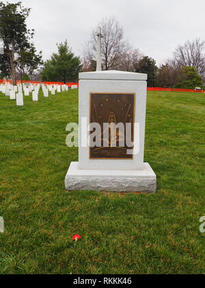 Space Shuttle Columbia Memorial at Arlington Cemetery - Washington DC - USA Stock Photo