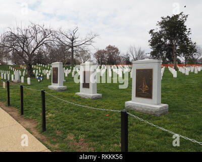 Space Shuttle Columbia Memorial at Arlington Cemetery - Washington DC - USA Stock Photo