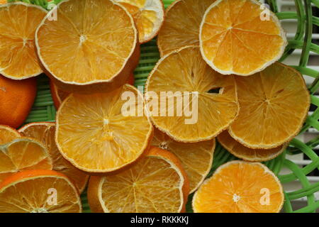 Sliced dried oranges Stock Photo
