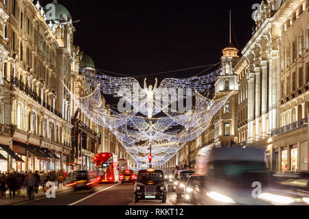 Christmas lights 2016 in Mayfair, London, England Stock Photo