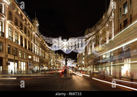 Christmas lights 2016 in Mayfair, London, England Stock Photo