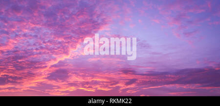 Purple cloudy sky Stock Photo