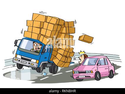 Cartoon of various incidents and accidents around us vector illustration 006 Stock Vector