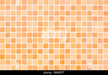 White and Orange the tile wall high resolution real photo or brick seamless and texture interior background. Stock Photo