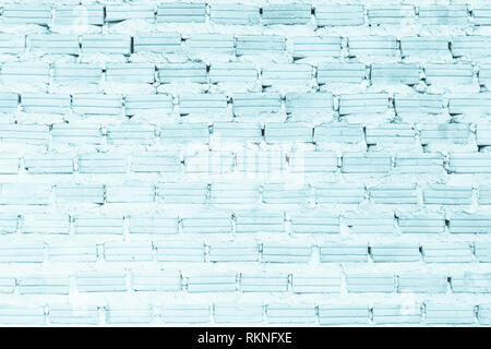 Blue brick wall antique texture background. Abstract brickwork or design architecture stonework flooring interior Include rock old pattern clean have  Stock Photo