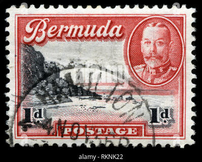 Postage stamp from Bermuda in the Landscapes series issued in 1936 Stock Photo