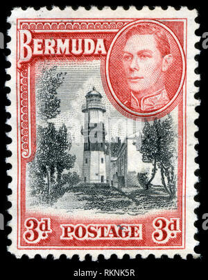 Postage stamp from Bermuda in the Definitives series issued in 1938 Stock Photo