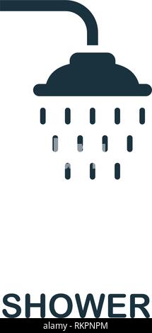 Shower icon. Premium style design from hygiene icons collection. Pixel perfect Shower icon for web design, apps, software, print usage Stock Vector