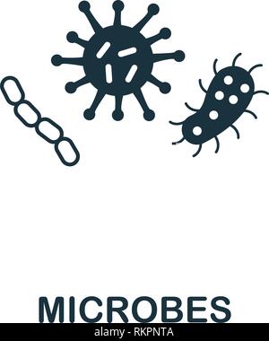 Microbes icon. Premium style design from hygiene icons collection. Pixel perfect Microbes icon for web design, apps, software, print usage Stock Vector