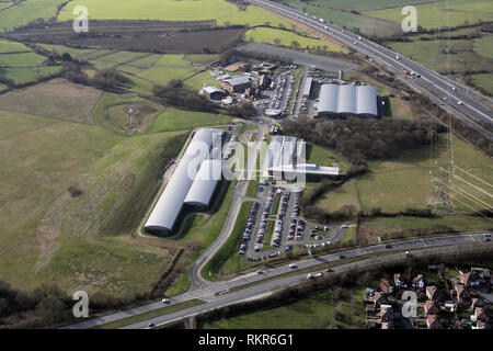 yorkshire west wakefield aerial police m1 a650 junction running road carr gate alamy centre development training