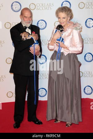 Prince Michael of Kent and Princess Michael of Kent  arrive for the Collars And Coats Gala Ball in aid of Battersea Dogs and Cat Home Stock Photo