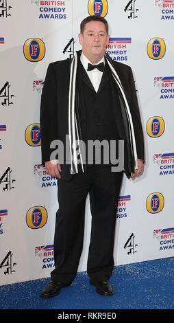 Johnny Vegas arrives at the British Comedy Awards at Fountain Studios, Wembley, London Stock Photo