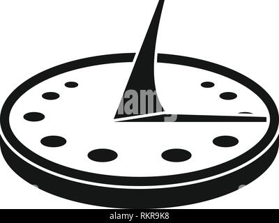 Sundial icon. Simple illustration of sundial vector icon for web design isolated on white background Stock Vector