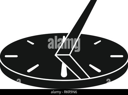 Ancient sundial icon. Simple illustration of ancient sundial vector icon for web design isolated on white background Stock Vector