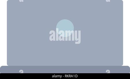 open laptop back view icon digital device Stock Vector Image & Art - Alamy