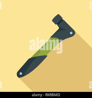 Bike tire pressure tool icon. Flat illustration of bike tire pressure tool vector icon for web design Stock Vector