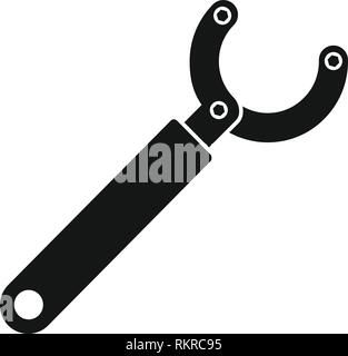 Bike repair key icon. Simple illustration of bike repair key vector icon for web design isolated on white background Stock Vector