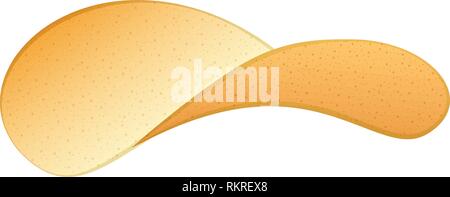 Potato chips icon. Realistic illustration of potato chips vector icon for web design isolated on white background Stock Vector