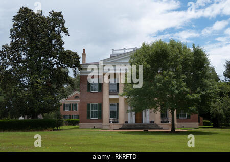 Melrose Plantation in Natchez, Mississippi, United States of America. Old mansion and estate in the US National Register of Historic Places Stock Photo